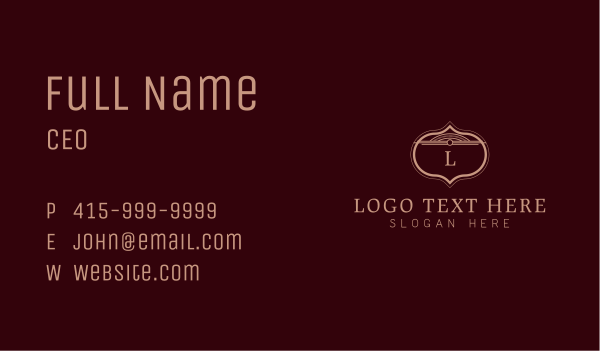 Boutique Queen Letter Business Card Design Image Preview