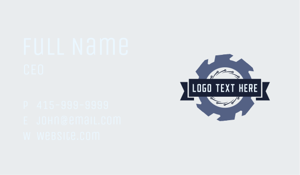 Mechanic Machinery Technology Business Card Design Image Preview