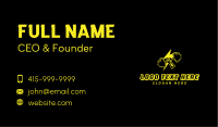Lightning Gym Barbell Business Card Image Preview