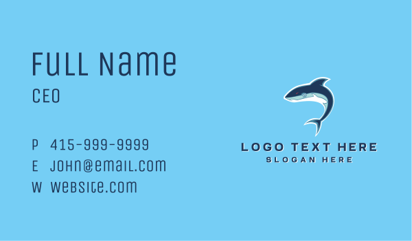 Shark Gaming Mascot Business Card Design Image Preview