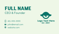 Green Sleepy Eye  Business Card Image Preview