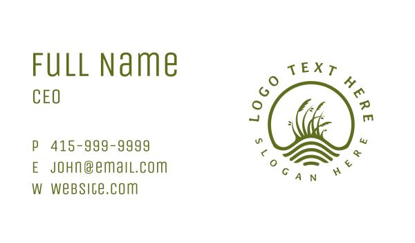 Green Grass Garden Business Card Design Image Preview