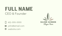 Wellness Spa Leaf  Business Card Image Preview