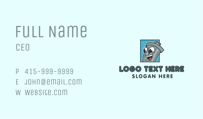 Happy Trash Can Business Card Image Preview