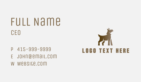 Wild Wolf Canine Business Card Design Image Preview