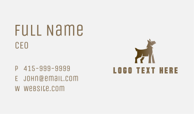 Wild Wolf Canine Business Card Image Preview