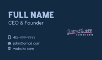 Cursive Graffiti Wordmark Business Card Image Preview