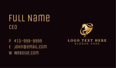 Running Horse Equine Business Card Image Preview