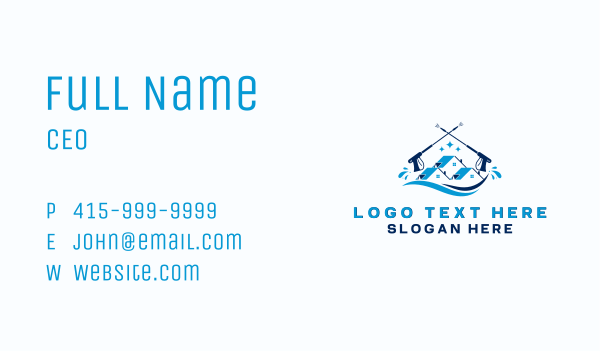 House Pressure Washer Cleaning Business Card Design Image Preview