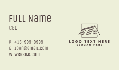 Attic Home Builder Business Card Image Preview