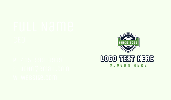Soccer Varsity League Business Card Design Image Preview