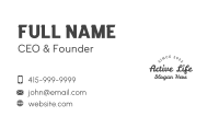 Retro Feminine Wordmark Business Card Image Preview
