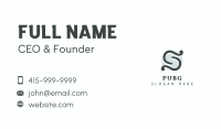 Jewelry Boutique Letter S Business Card Image Preview