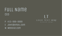 Elegant Fragrance Lettermark Business Card Image Preview