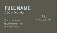 Elegant Fragrance Lettermark Business Card Image Preview