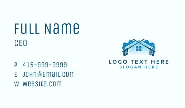 House Bubble Pressure Wash Business Card Design Image Preview