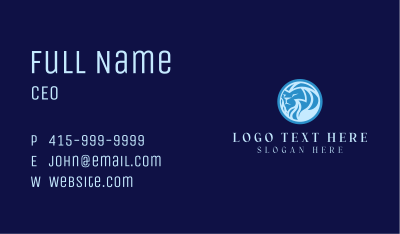 Wild Lion Mane Business Card Image Preview