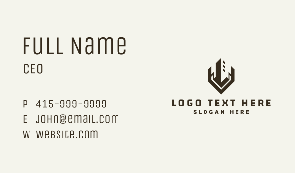 Corporate Building Architecture Business Card Design Image Preview