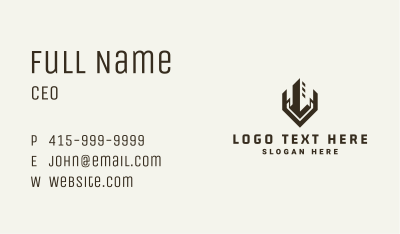Corporate Building Architecture Business Card Image Preview