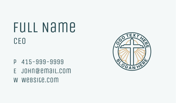 Ministry Christian Religion Business Card Design Image Preview