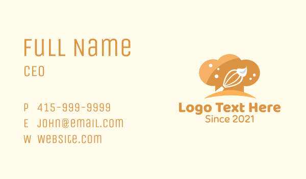 Baking Class Business Card Design Image Preview