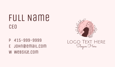 Lady Fashion Hairstylist Business Card Image Preview