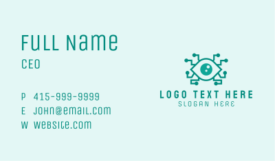 Tech Optical Eye Business Card Image Preview