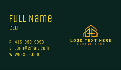 Residential House Contractor Business Card Image Preview