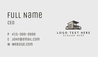 Realty House Construction Business Card Image Preview