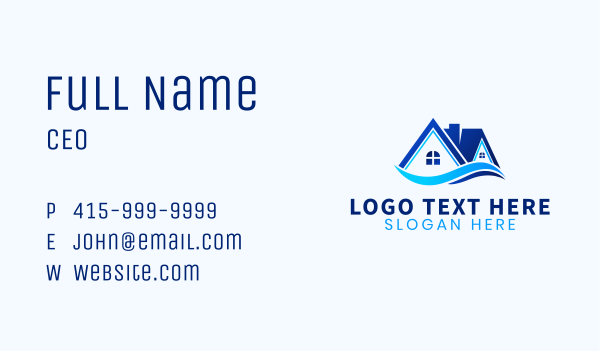 House Wave Realtor Business Card Design Image Preview