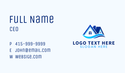 House Wave Realtor Business Card Image Preview