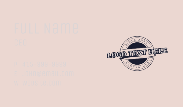 Vintage Cafe Store Business Card Design Image Preview