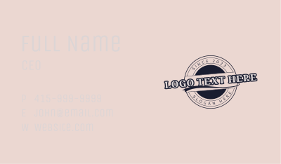 Vintage Cafe Store Business Card Image Preview