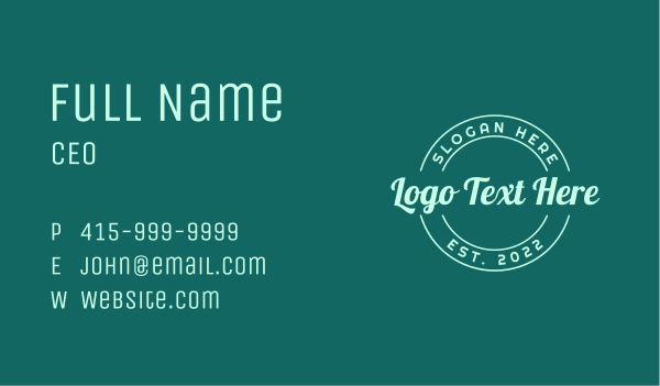 Casual Streetwear Emblem Business Card Design Image Preview