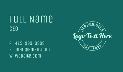 Casual Streetwear Emblem Business Card Image Preview