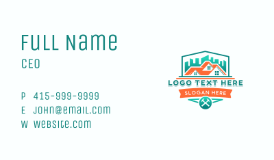 House Repair Roofing Business Card Image Preview