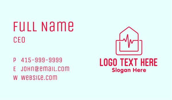 Home Cardiology Emergency  Business Card Design Image Preview