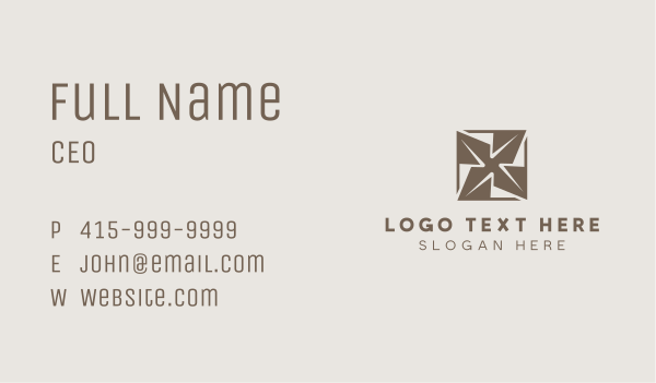 Tile Pattern Floor Business Card Design Image Preview