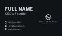 Elegant Wave Letter O Business Card Image Preview