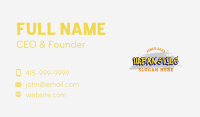 Brush Graffiti Wordmark Business Card Image Preview