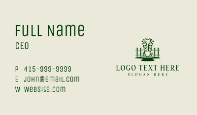 Garden Fence Shovel Business Card Image Preview