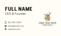 Simple Reindeer Monoline Business Card Design