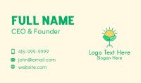 Sun Plant Seedling  Business Card Image Preview