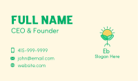 Sun Plant Seedling  Business Card Image Preview