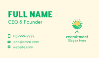 Sun Plant Seedling  Business Card Image Preview