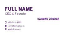 Lilac Purple Handwritten Stationery Business Card Image Preview