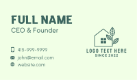 Real Estate House Plant Business Card Image Preview