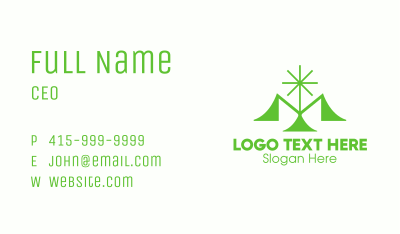 Green Natural Plant Business Card Image Preview