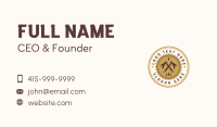 Axe Forest Lumber Emblem Business Card Image Preview