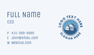 Modern House Badge  Business Card Image Preview